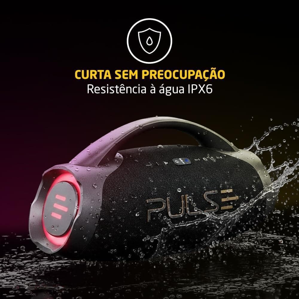 Caixa de Som Bluetooth Pulse X Boombox 220W Resistente a água com +20h Bateria (SP626)